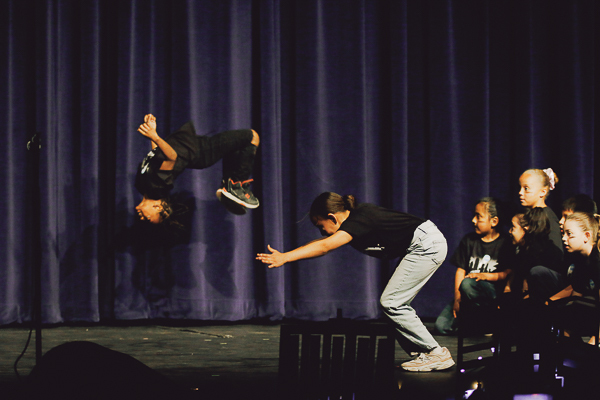 3rd grade honors dance, back flips!